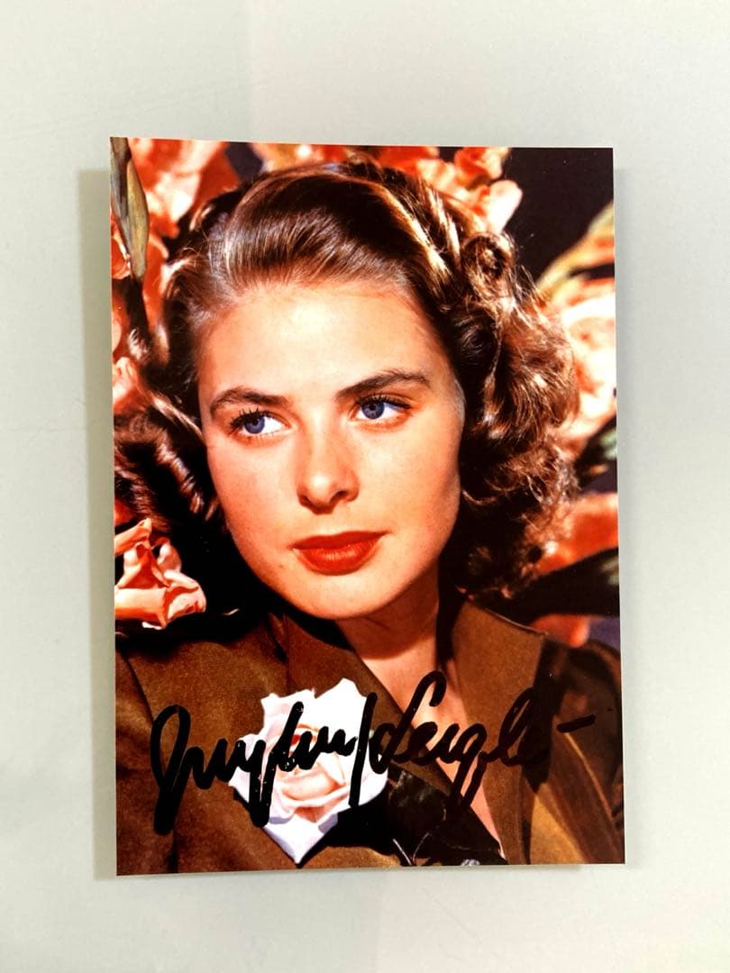 イングリッドバーグマン直筆サイン入り写真…