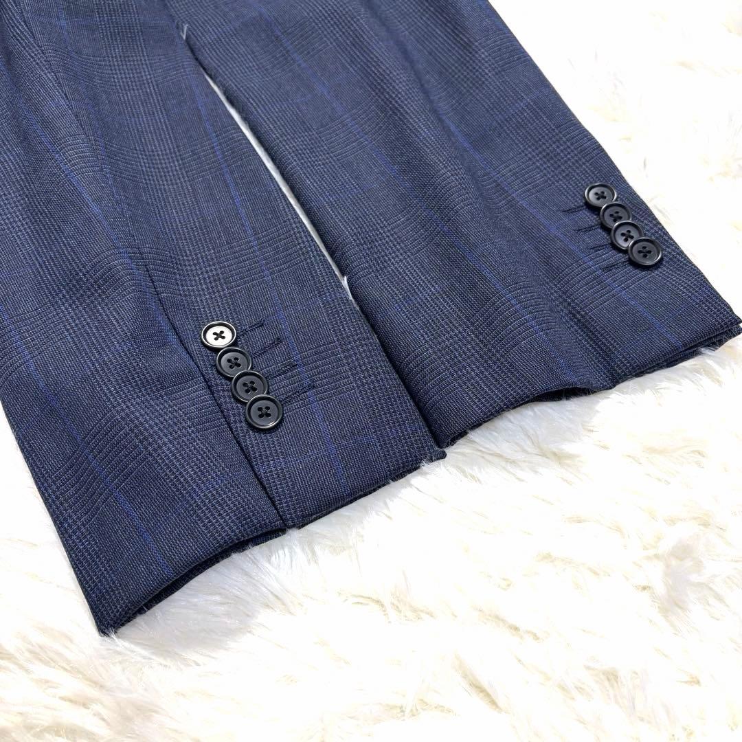 BEAMS HERT セットアップ グレンチェック ペンチェック ネイビー 44