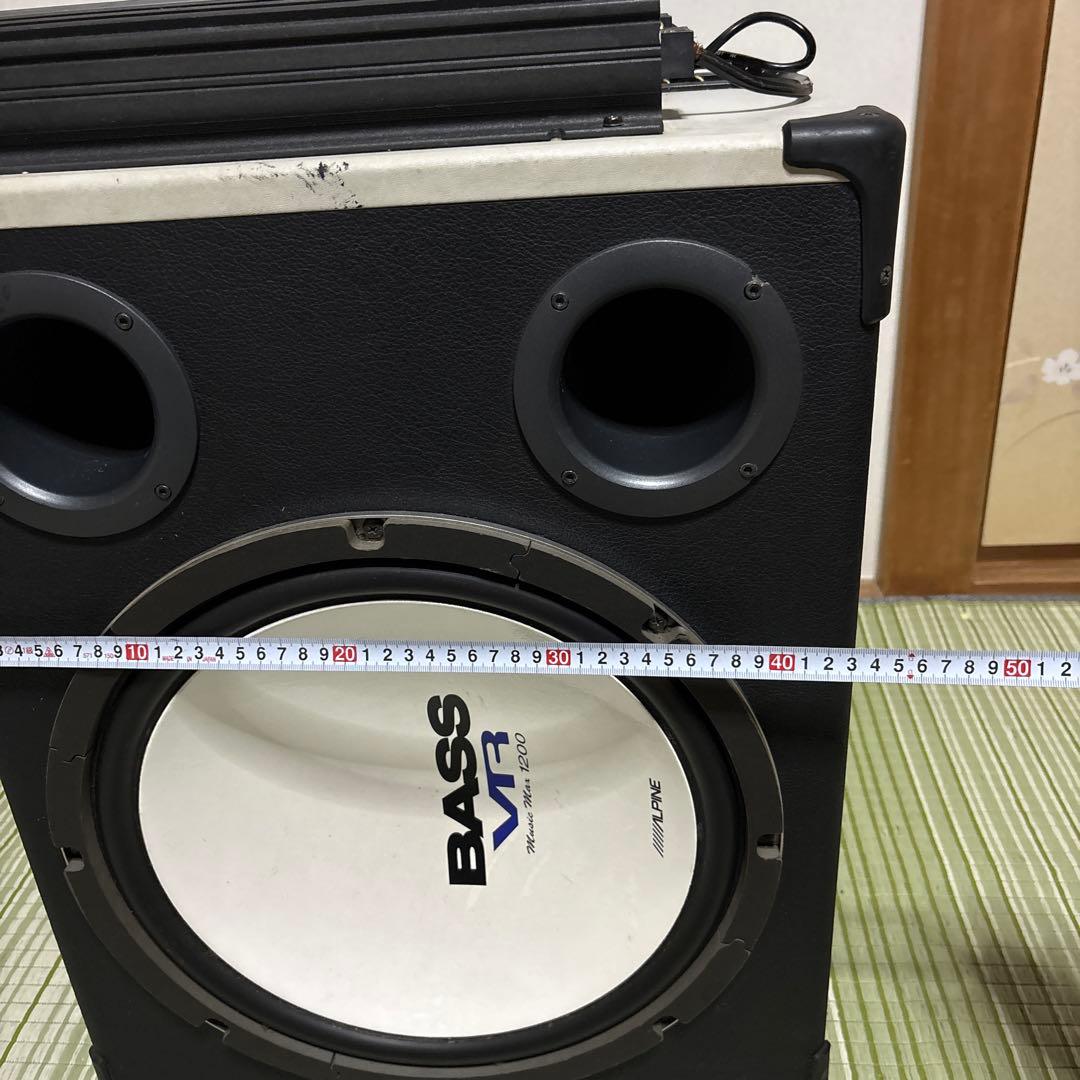ALPINE ウーファー BASS VR1200 パワーアンプ　MRV-T757