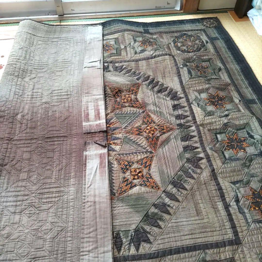 ハンドメイド　パッチワーク　タペストリー