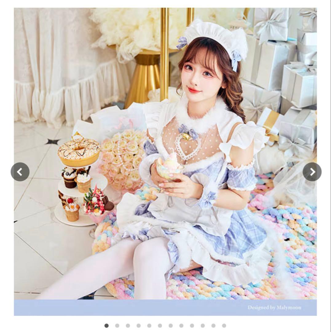 マリームーン/ヒロインチェックキャットメイド/コスプレ/Malymoon