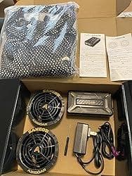 2025年ファン付きベスト ファンバッテリーセット XL ブラック