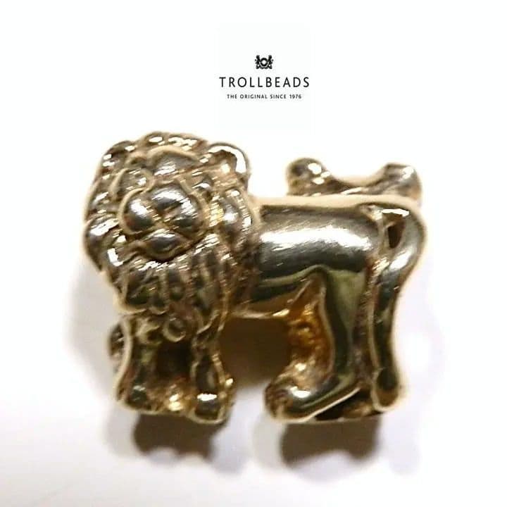 ブ*族様 トロールビーズ　TROLLBEADS ライオンゴールド　18K　5グラ