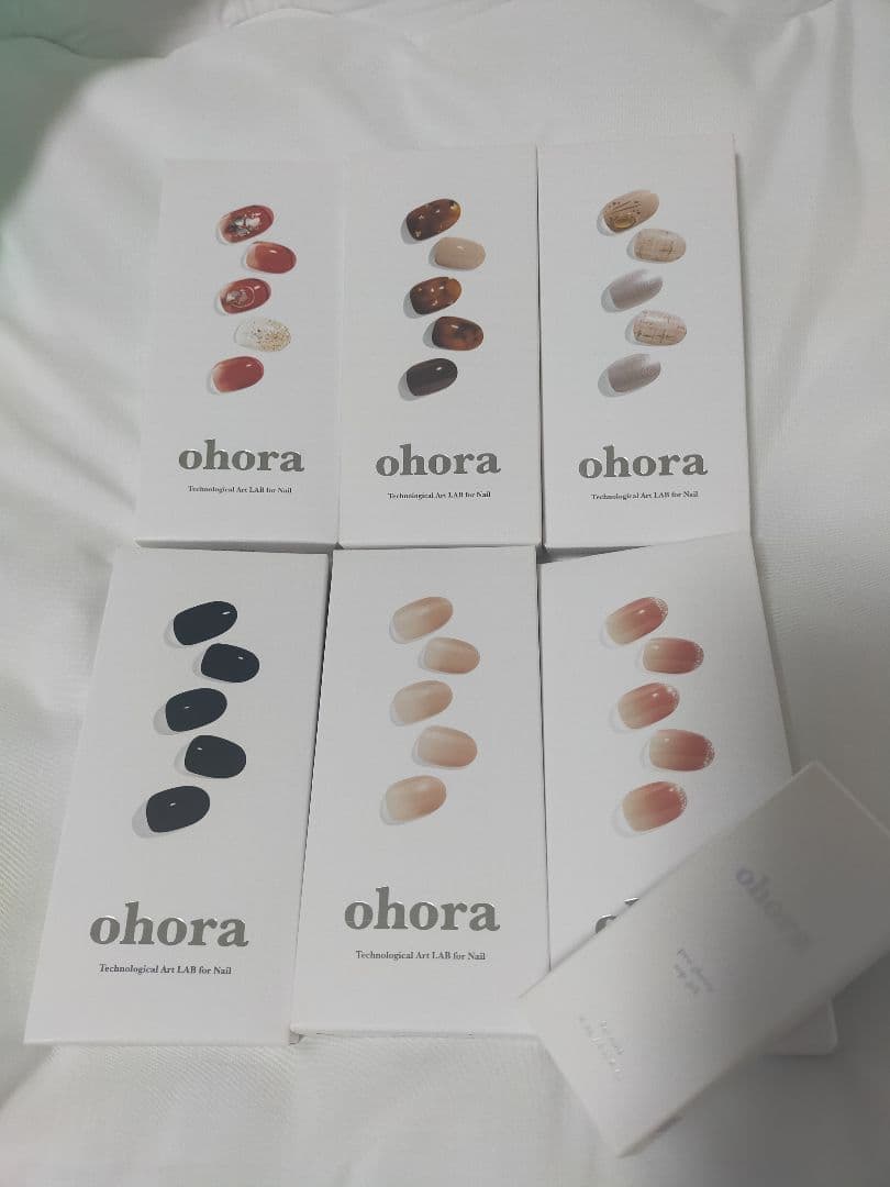 すべて新品未開封★ohora ジェルネイルシール 6種類+トップコート