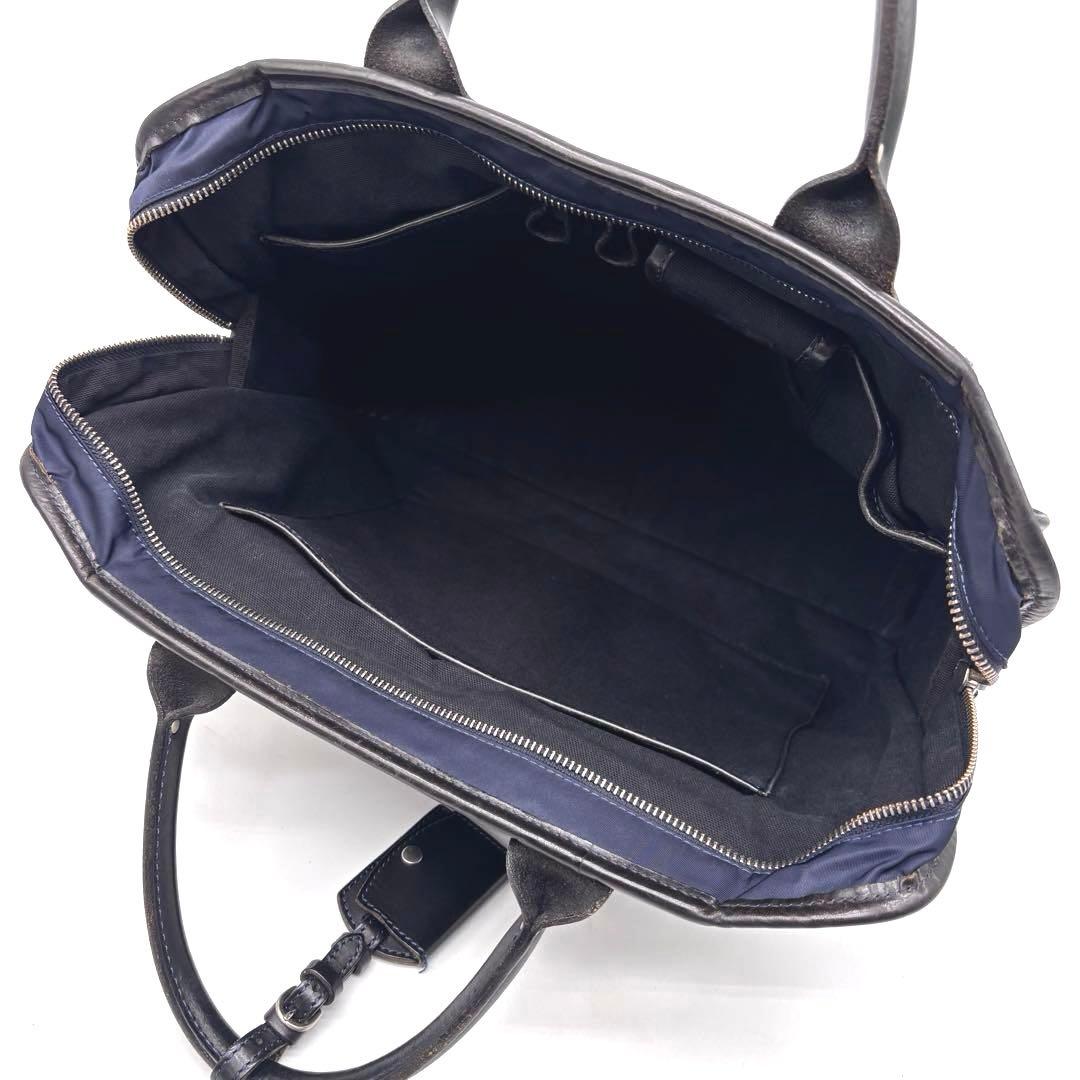 ✨良品✨フェリージ　ビジネスバッグ　レザー　ナイロン　8637/2