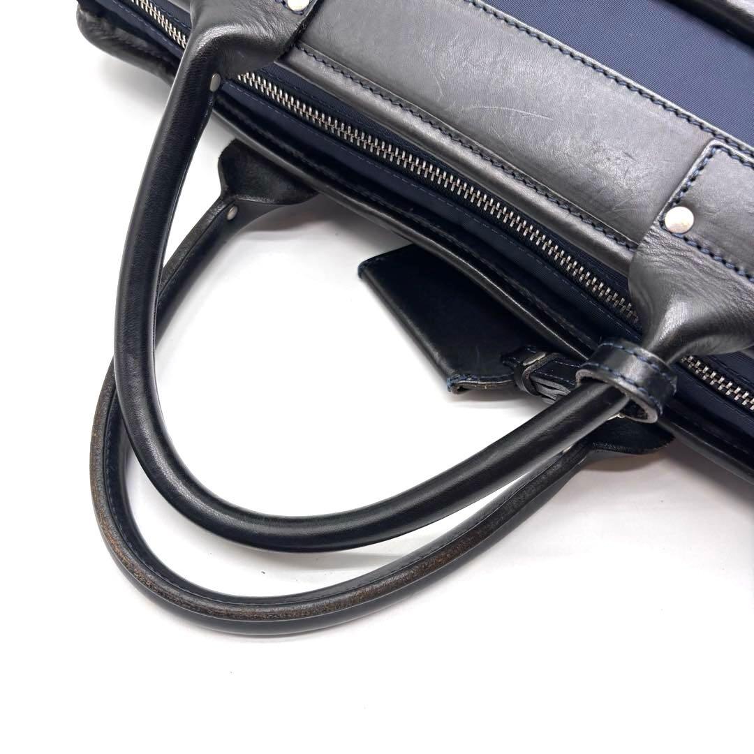 ✨良品✨フェリージ　ビジネスバッグ　レザー　ナイロン　8637/2