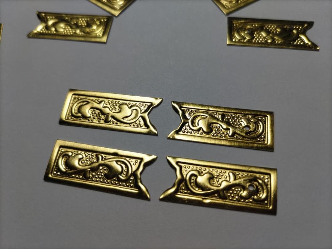 ★☆26ｍｍｘ 100枚【唐草真鍮金具】 神輿、山車、祭り、飾り真鍮金具