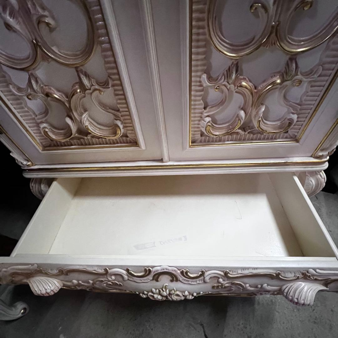 ロココ調 姫家具 アンティーク クローゼット ワードローブ 大型 猫脚