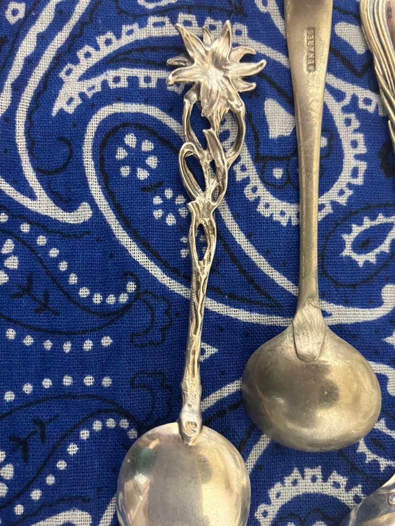わ*ん様 銀製アンティークカトラリーコレクション185g