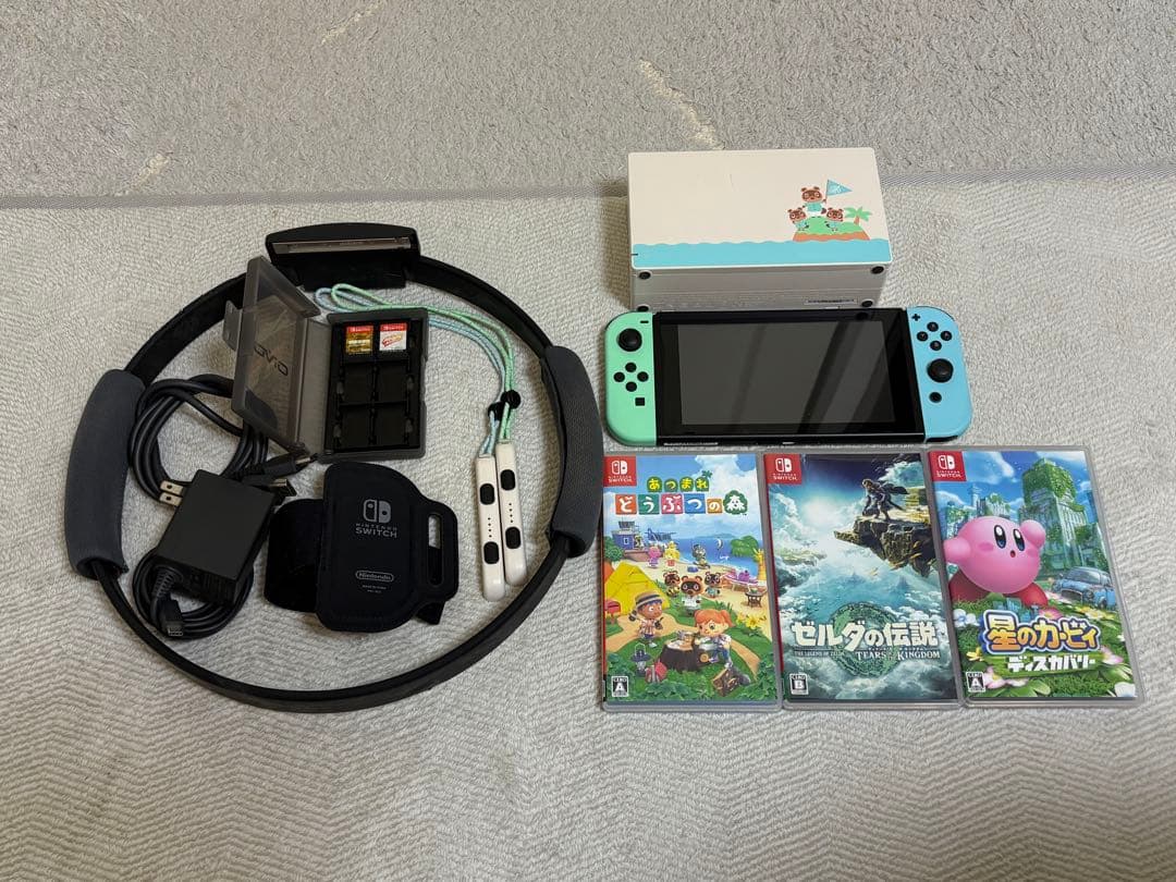 あつまれ　どうぶつの森　任天堂Switch 本体　ゲームソフト5本セット
