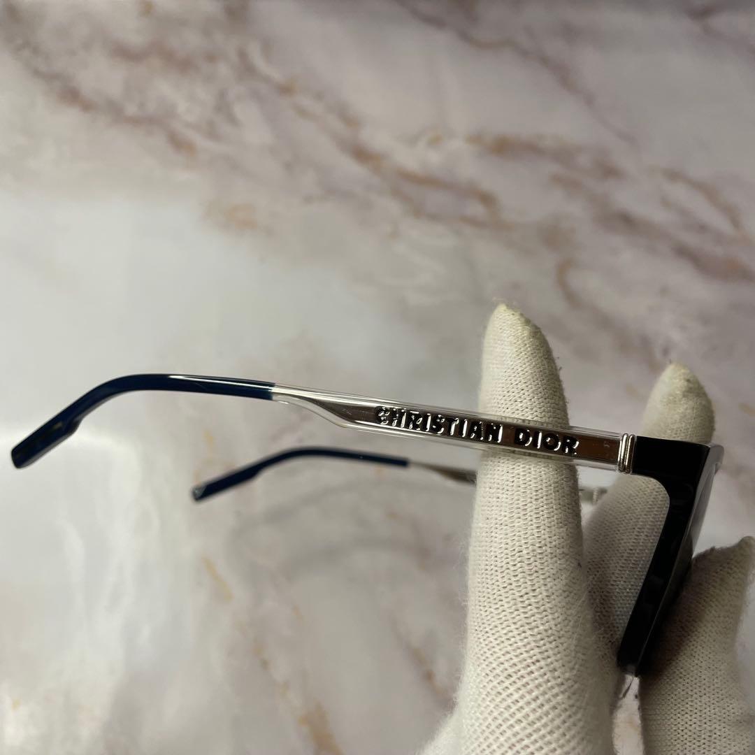 dior tag サングラス Y2K モード ウェリントン ケース付き レア