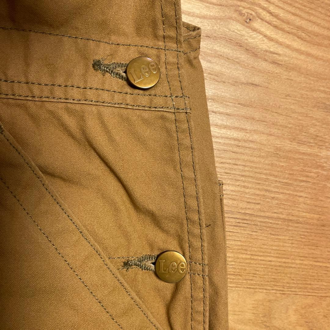 Lee OUTDOORS 軍幕素材 オーバーオール ダブルニー　サイズM