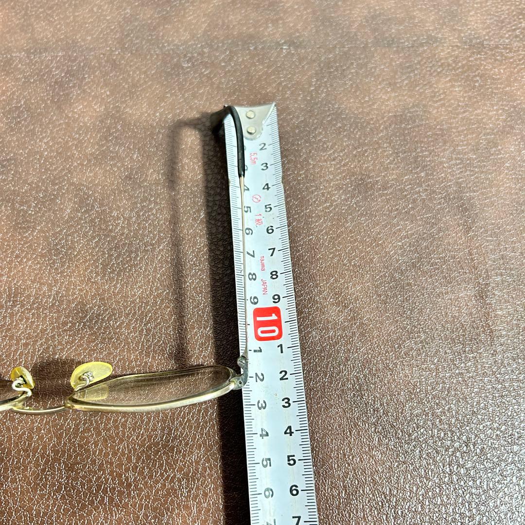 ヴィンテージ 14KWGF 14K 金張り 度入り メガネ メガネフレーム