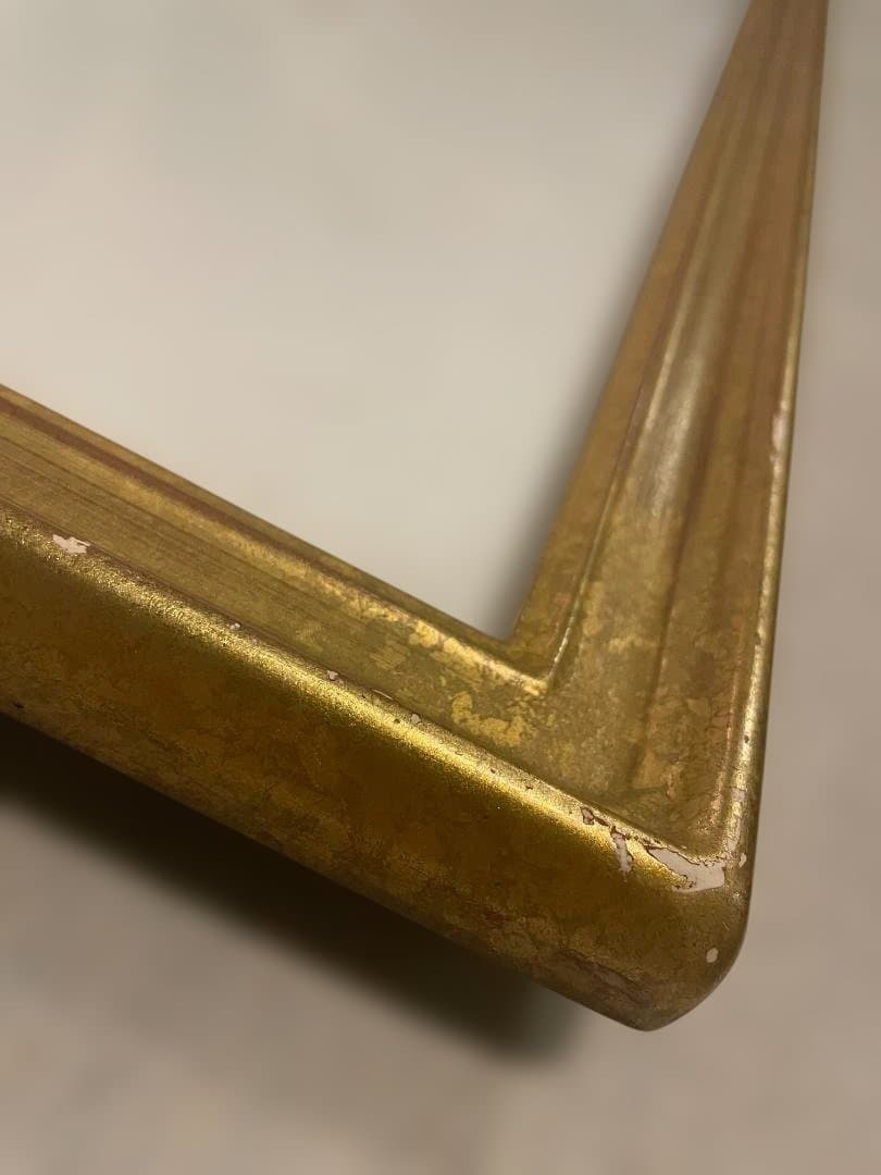 木製 フレーム 額縁 アート 絵画 写真 ファブリック 染色 展示 金 ゴールド