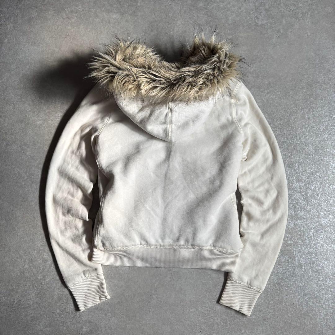 00s〜10s Abercrombie&Fitch fur zip hoodie