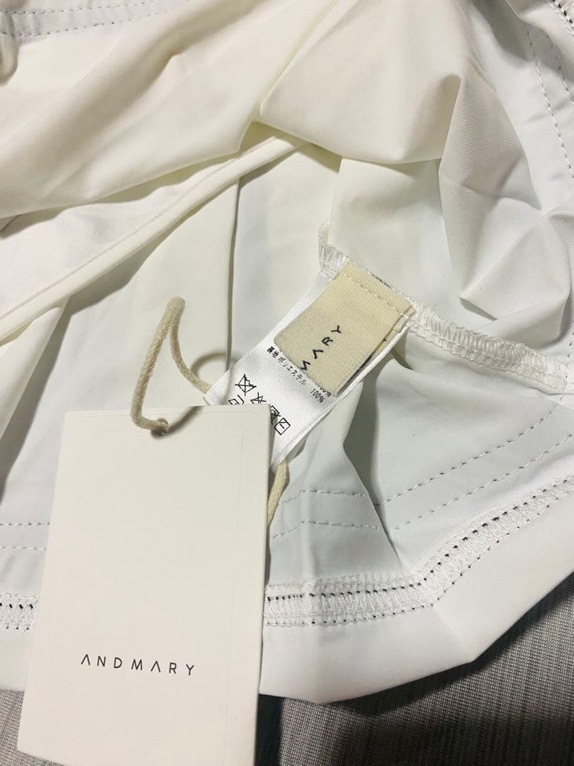 即日発送❣️Andmary Coco pleats swimwear White