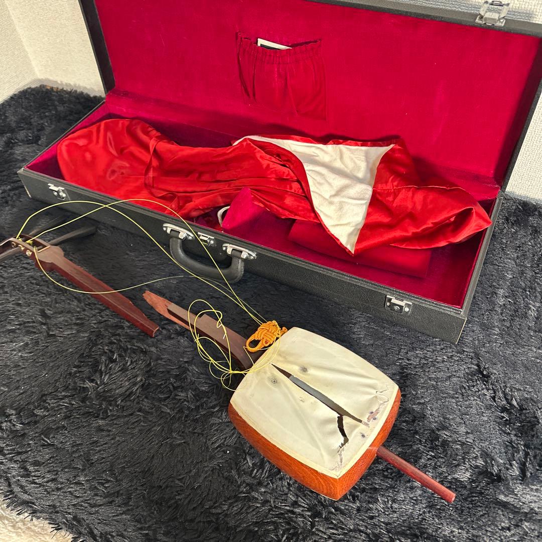 レア 和胡弓 和楽器 弦楽器 ケース付属 民族楽器 三味線