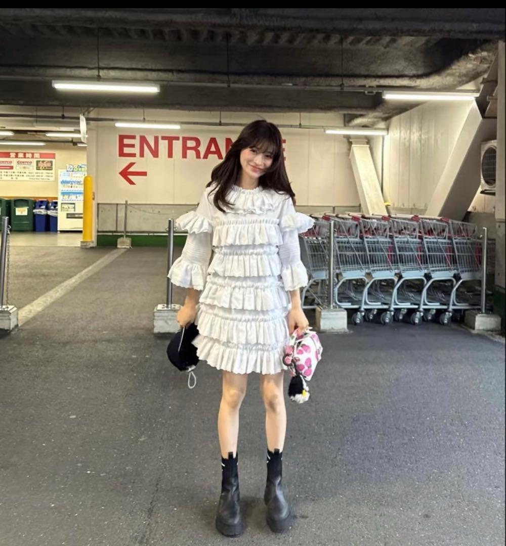 Bibiy.MILLIELACEDRESSフリルワンピース