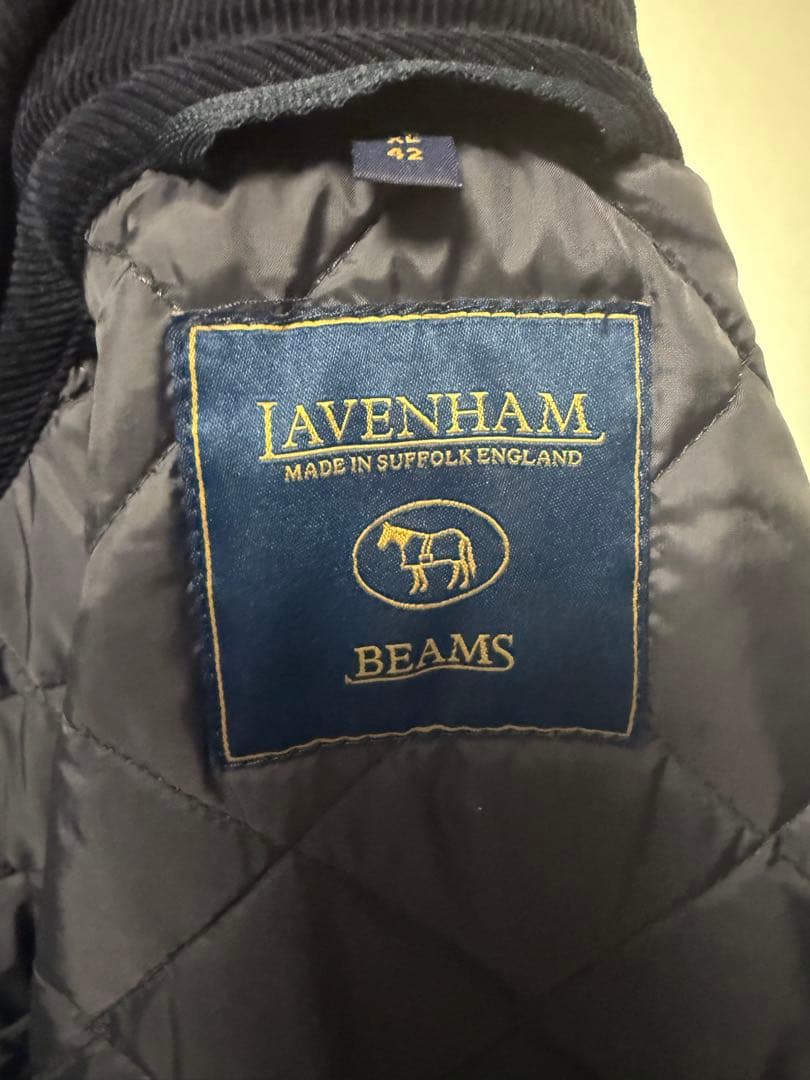 ラベンハム　ビームス別注　カバーオール　ネイビー