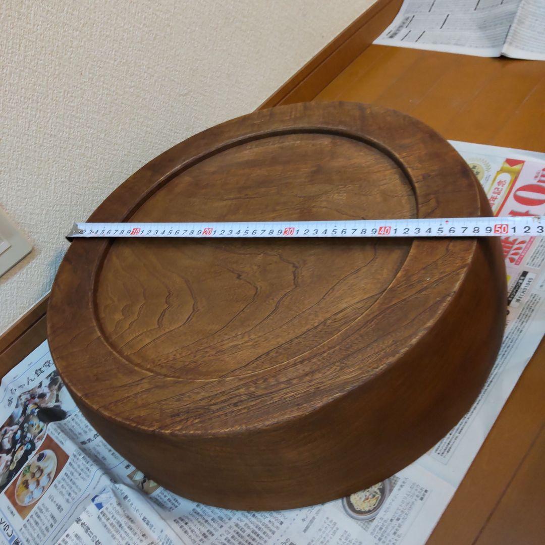 木鉢 こね鉢 51㎝ 8kg くり抜き捏ね鉢　麺 蕎麦打ち 極厚浅め 丈夫です