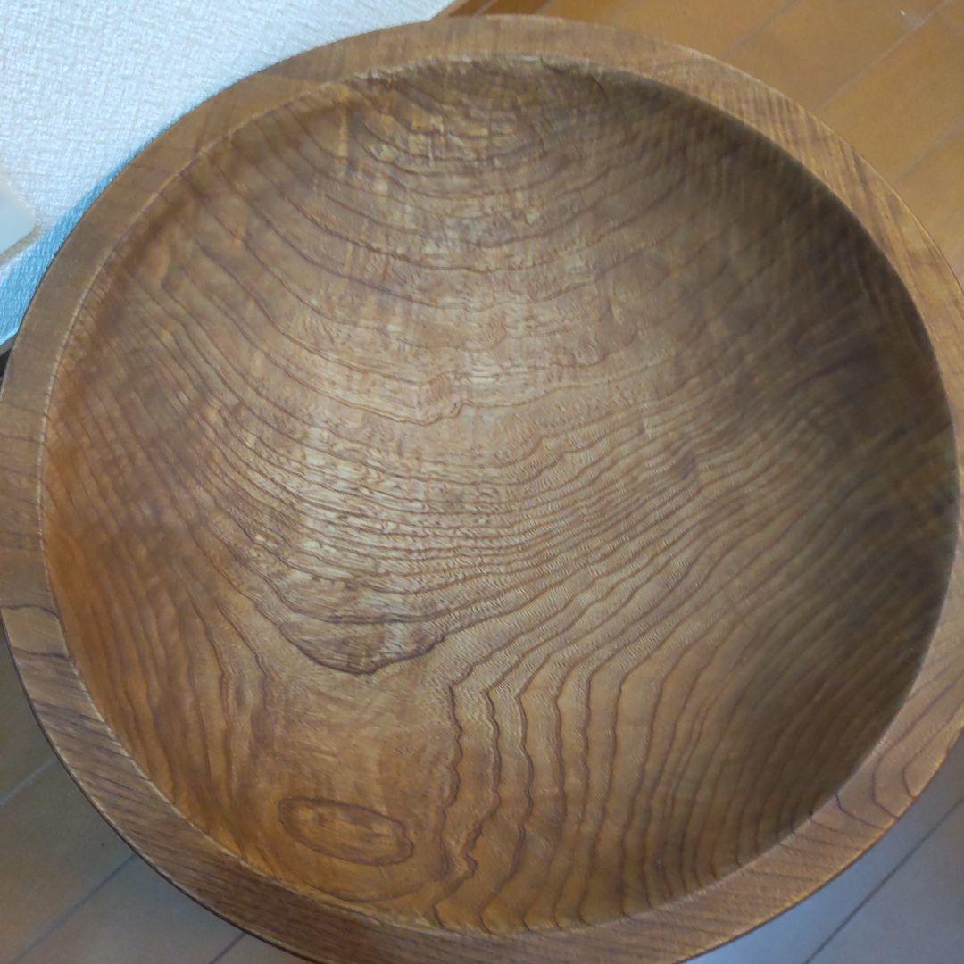 木鉢 こね鉢 51㎝ 8kg くり抜き捏ね鉢　麺 蕎麦打ち 極厚浅め 丈夫です