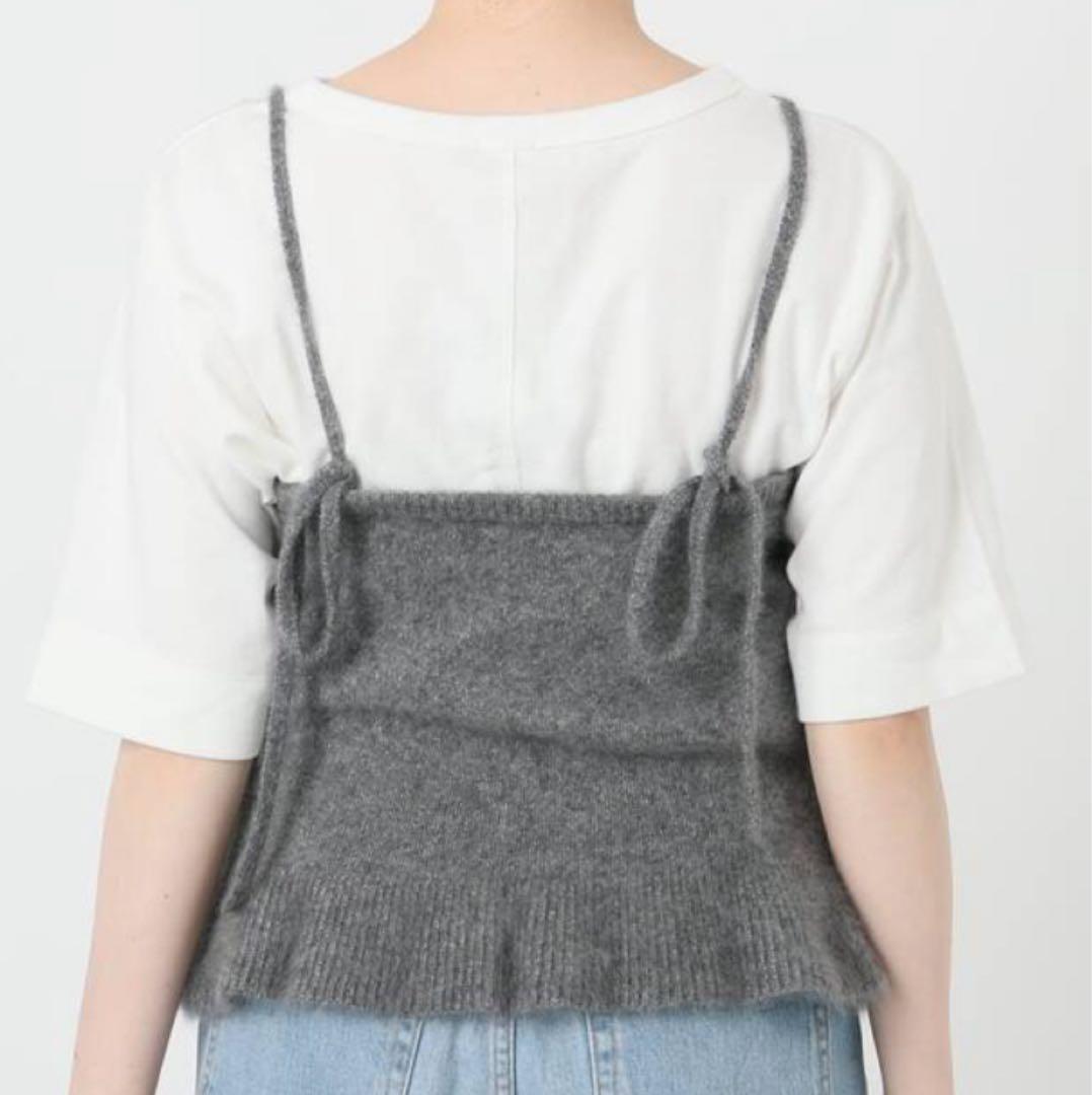 IENA LA BOUCLE ファーニットキャミソール