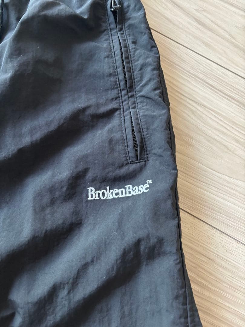BrokenBase ナイロンセットアップ　ブラック　Lサイズ