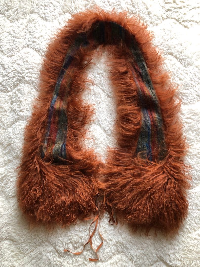 goa テコラッタオレンジ　チベットラム　変形ベスト