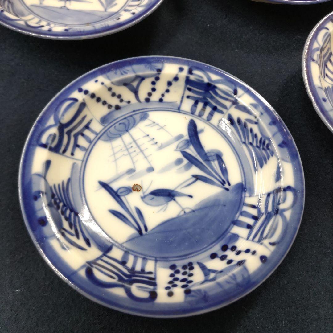 古伊万里染付小皿　5客　D320