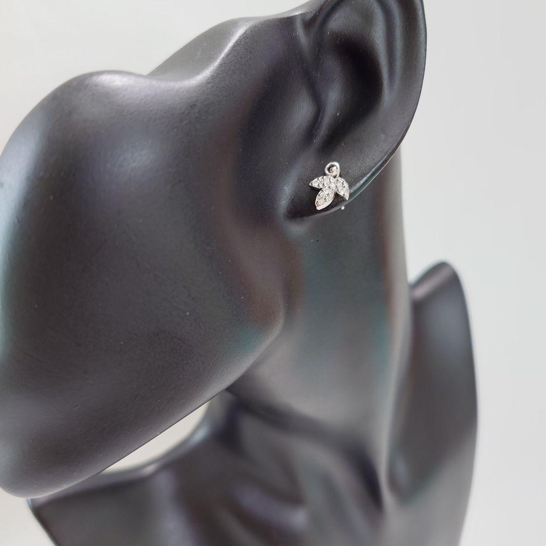 【美品】 ティファニー オリーブ リーフ ダイヤ ピアス 6065