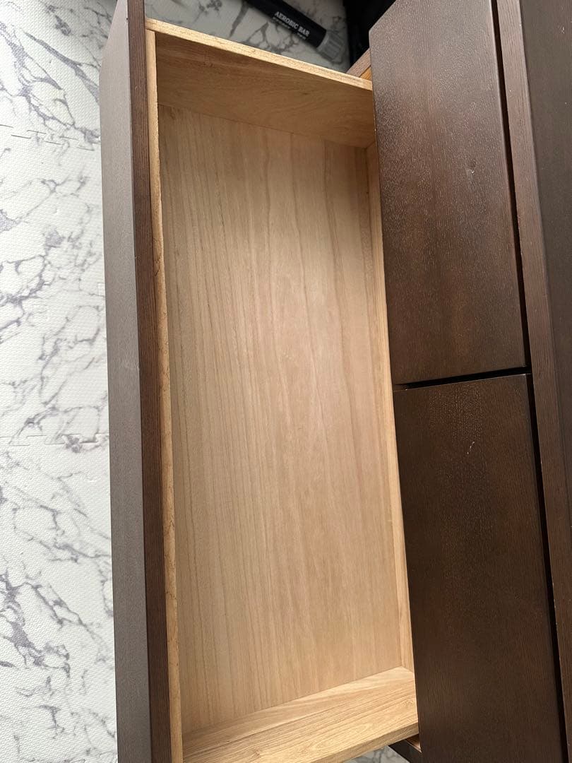 無印良品　ダークブラウン 4段チェスト