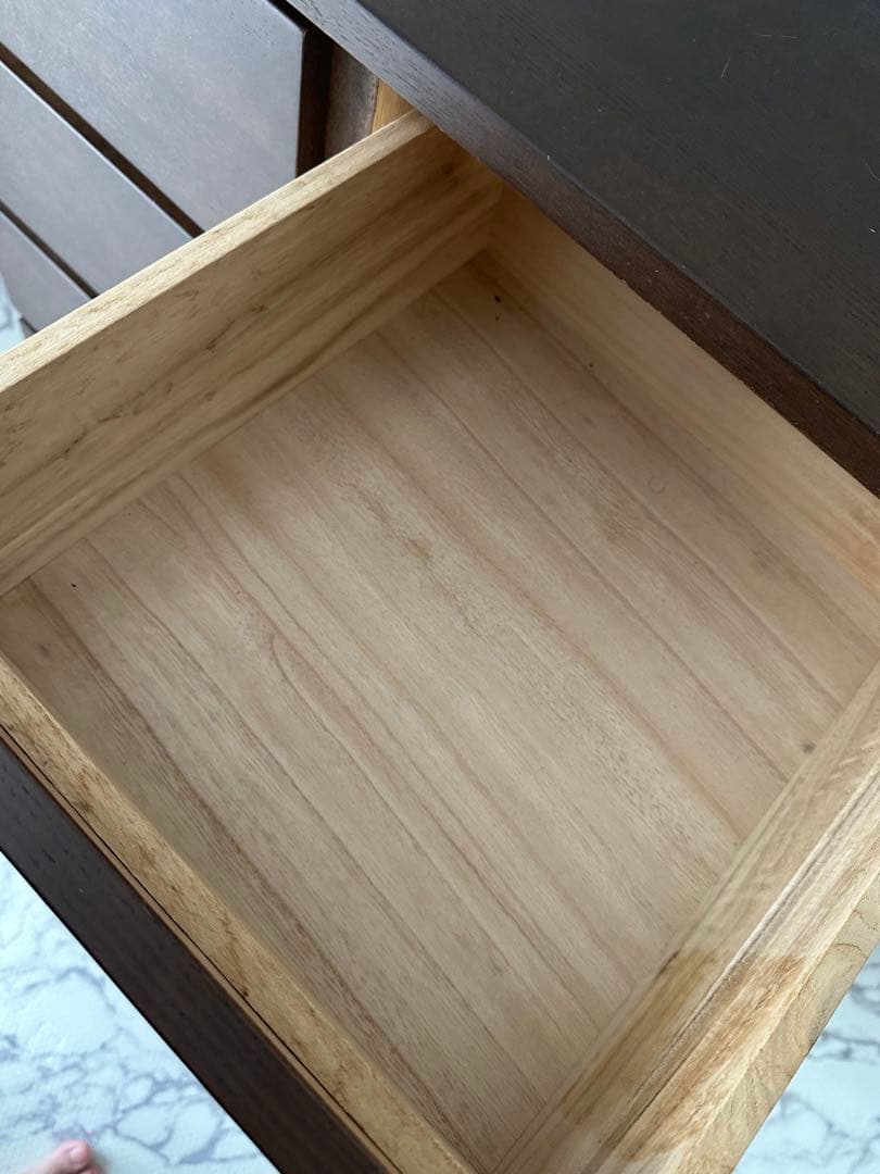 無印良品　ダークブラウン 4段チェスト