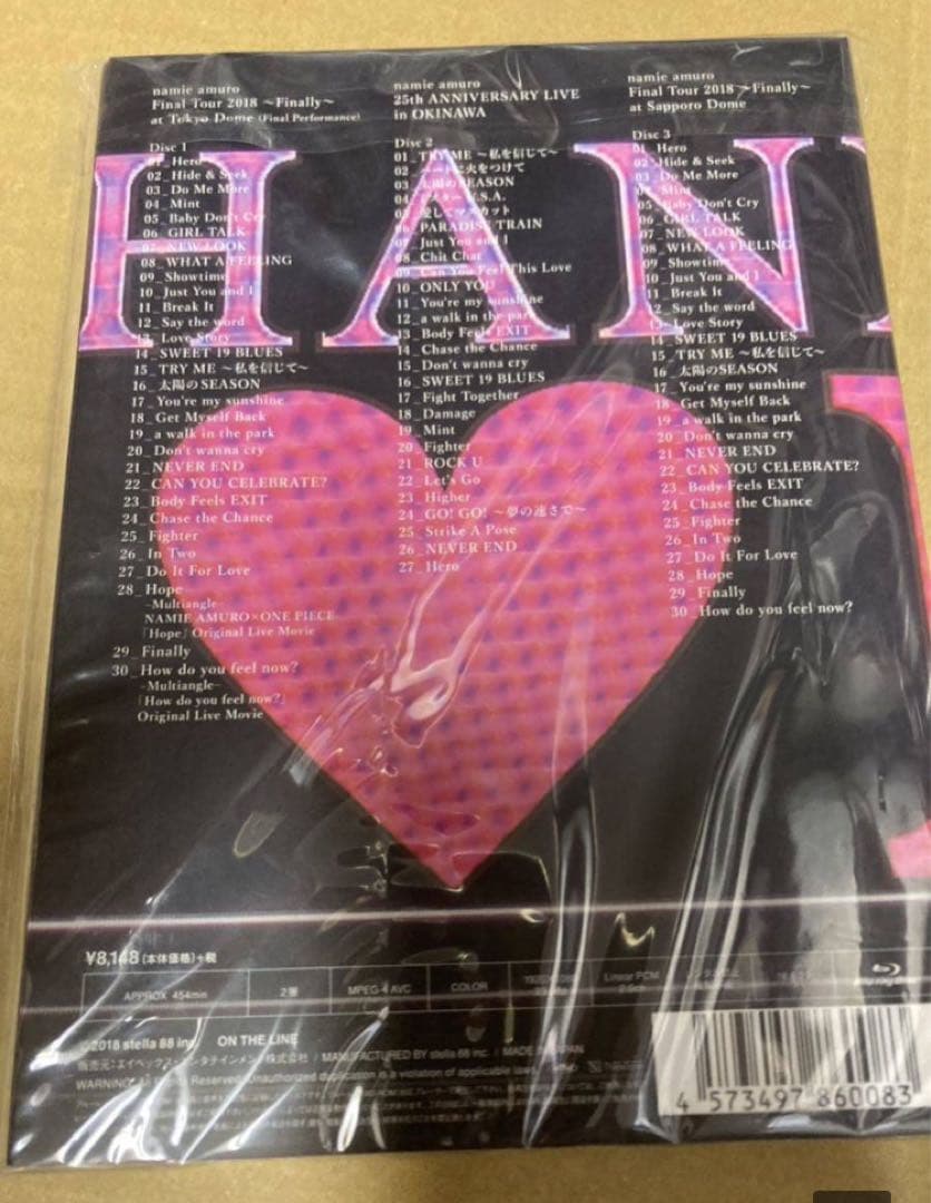 安室奈美恵 2018 Finally 札幌ドーム 初回盤Blu-ray3枚組新品