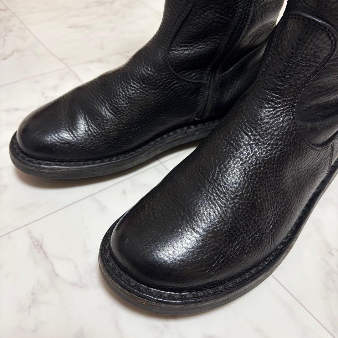 trippen トリッペン ロングブーツ 37 本革 黒 サイドジップ ドイツ製