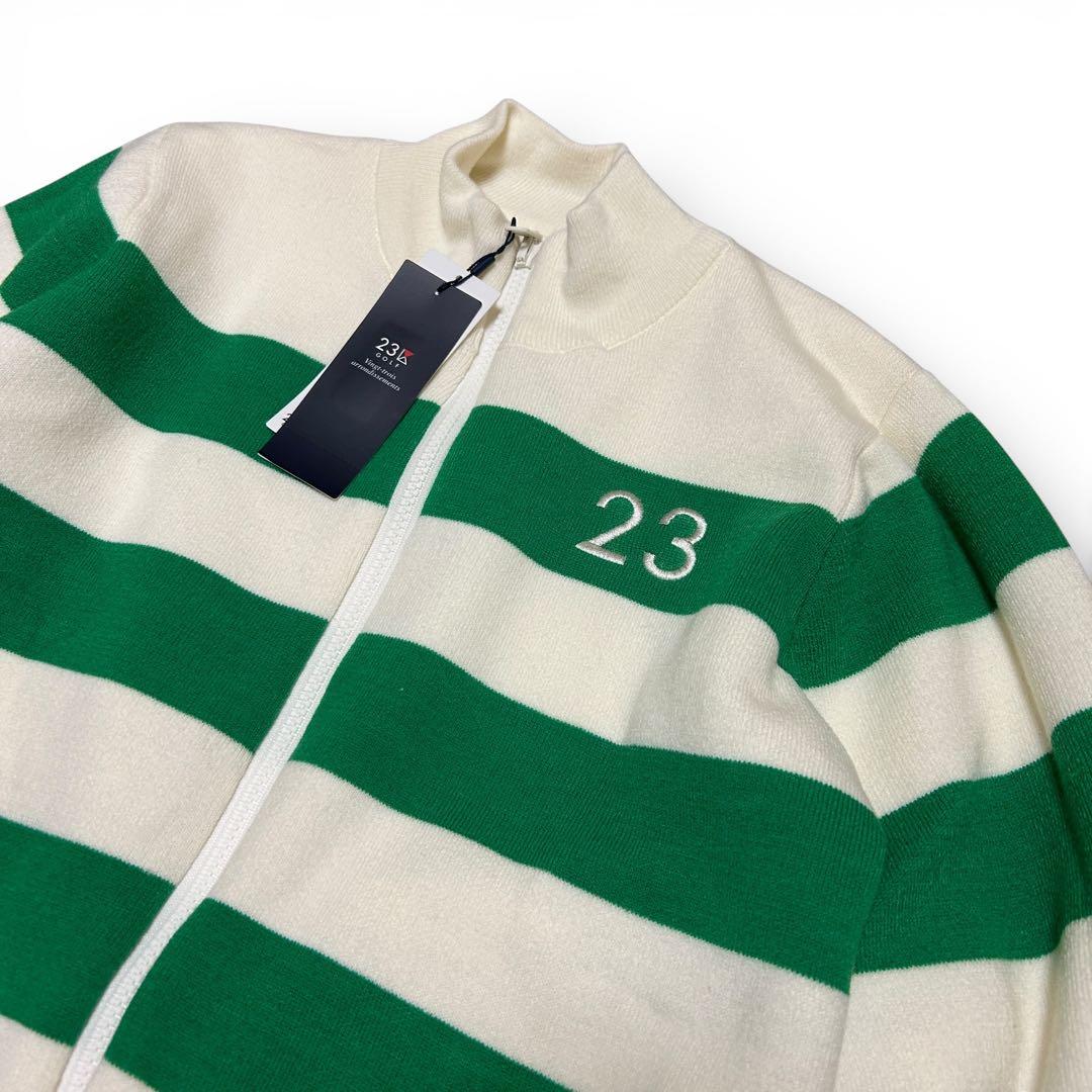 【新品未使用】23区ゴルフ M 2倍可愛い 映えカワ リバーシブルニットブルゾン