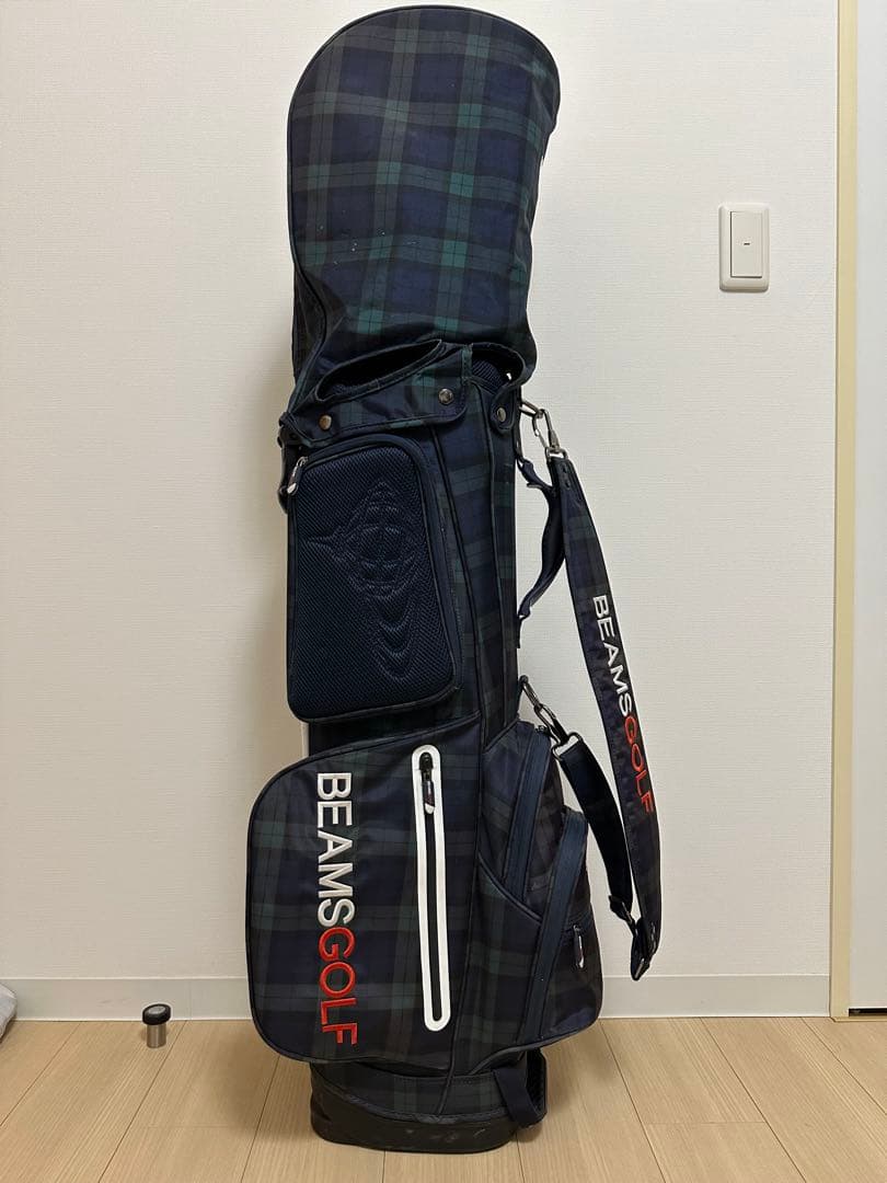 「セール」BEAMS GOLF ブラックウォッチ スタンド キャディバッグ
