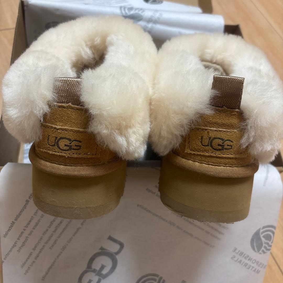1月限定価額39cm厚底UGG ふわふわムートンブーツ ブラウン