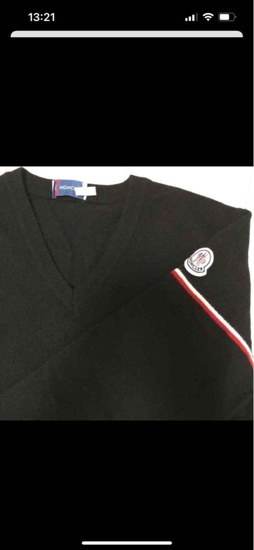 MONCLER、ウール100%ニット
