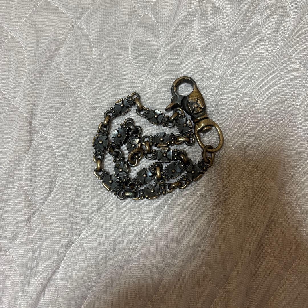 シルバー950 クロスリンクウォレットチェーン ヴィンテージ