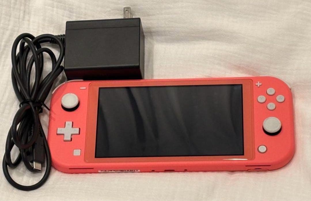 【美品】Nintendo Switch Lite(コーラル)本体、ACアダプター