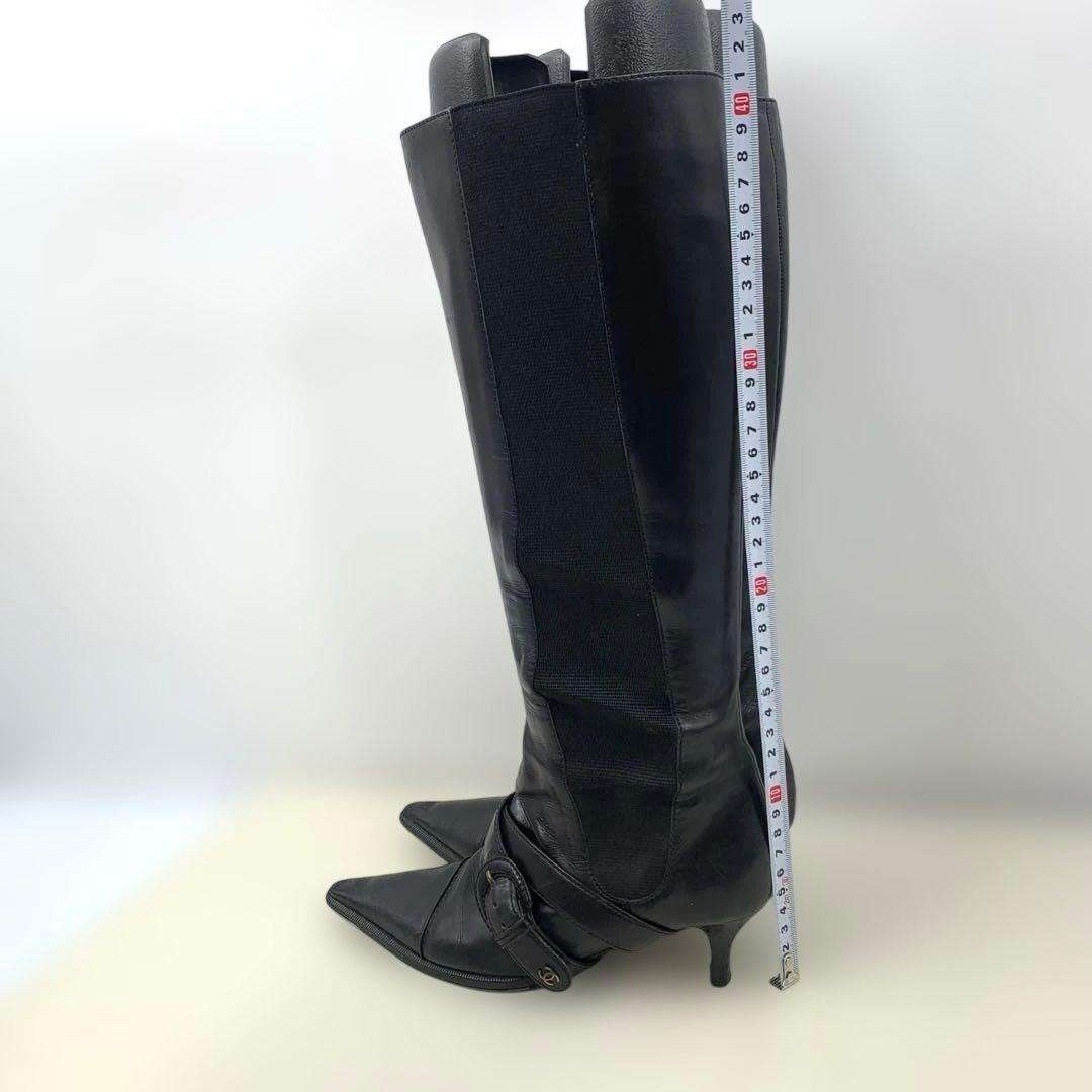 CHANEL シャネル　サイズ表記「35C」22.5センチ程度　サイドゴアブーツ