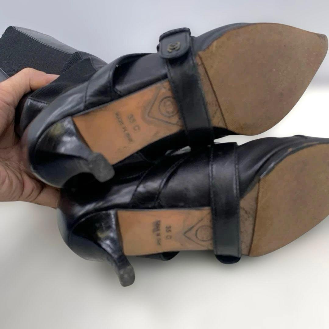 CHANEL シャネル　サイズ表記「35C」22.5センチ程度　サイドゴアブーツ