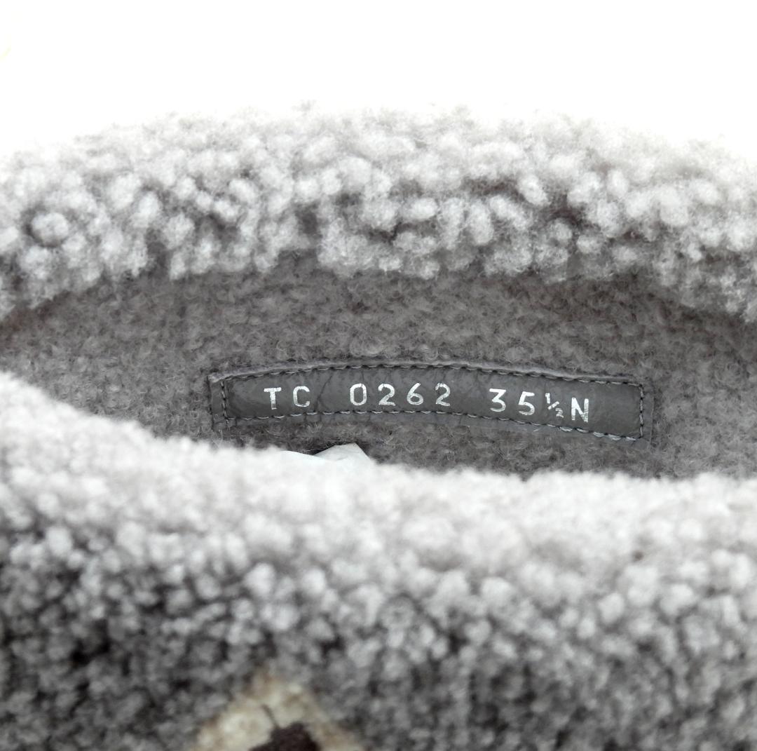 美品✨ ルイヴィトン モノグラム スノードロップライン ムートンブーツ　グレー