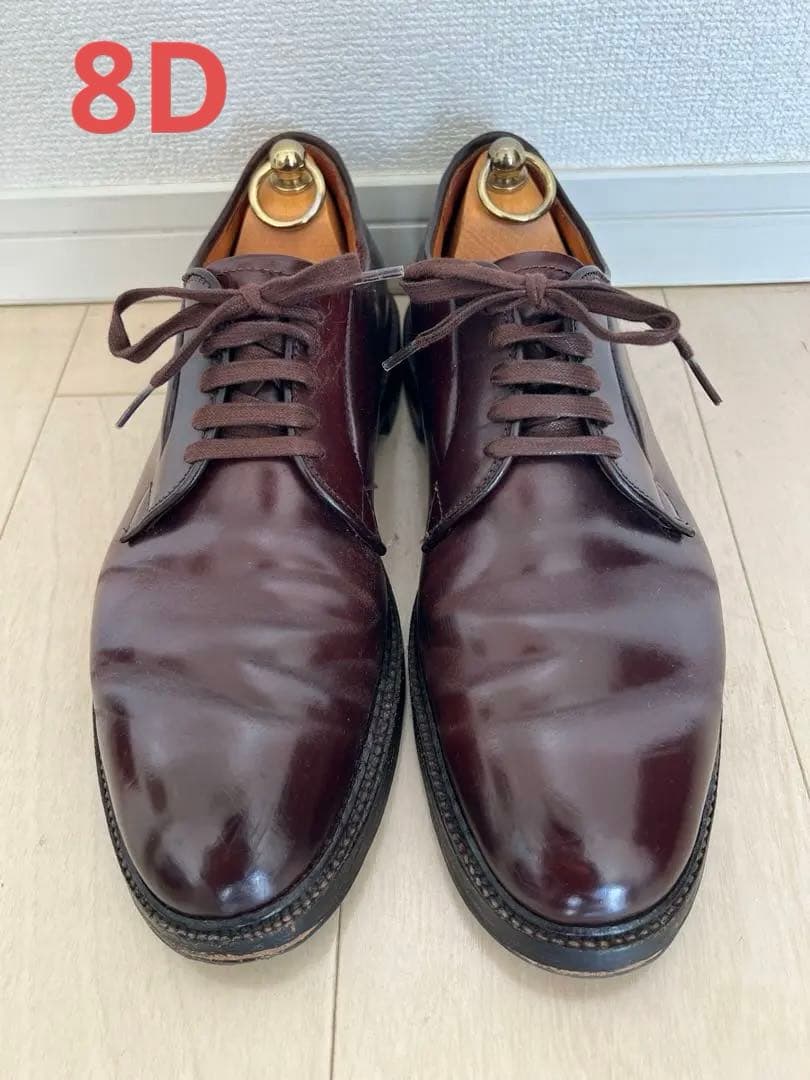 T*n様 Alden 990 プレーントゥ コードバン　バーガンディ 8D オー