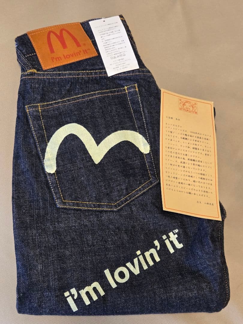 テリー　新品未使用　EVISU × マクドナルドコラボ　w28