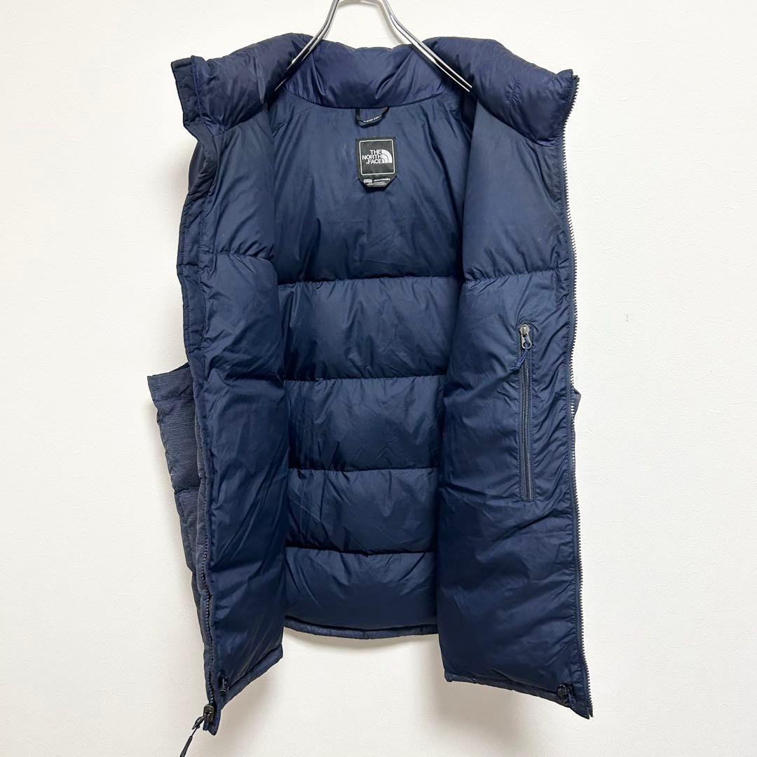 日本未入荷　US規格　ノースフェイス　ヌプシダウンベスト　700FP デニム生地