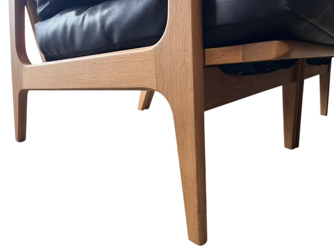 ◇マルニ60 maruni60 オーク フレームチェア 肘掛け有　2掛けソファ