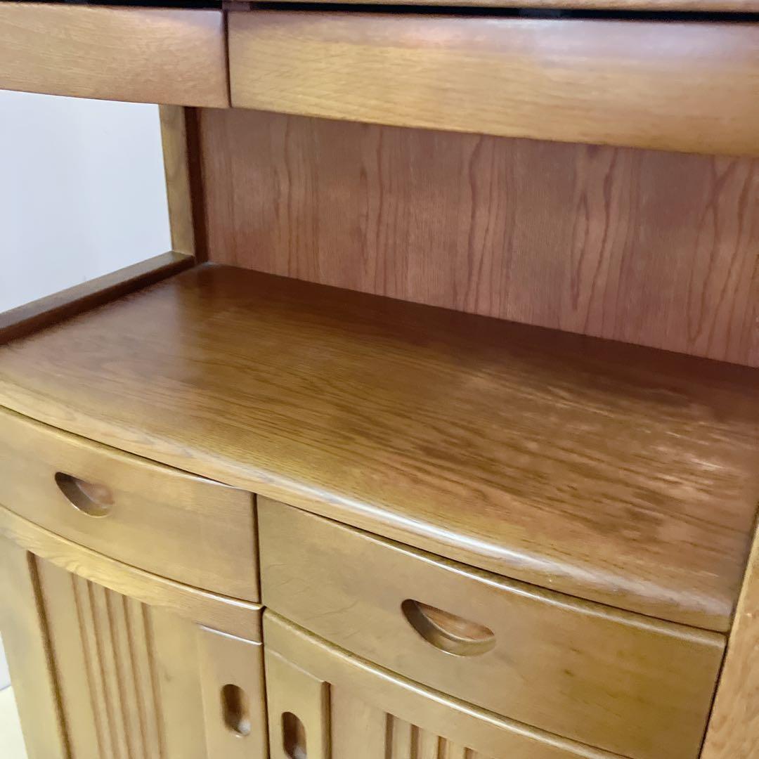 天然木　キャビネット　電話台 FAX台　コンソール　サイドチェスト　レンジ台