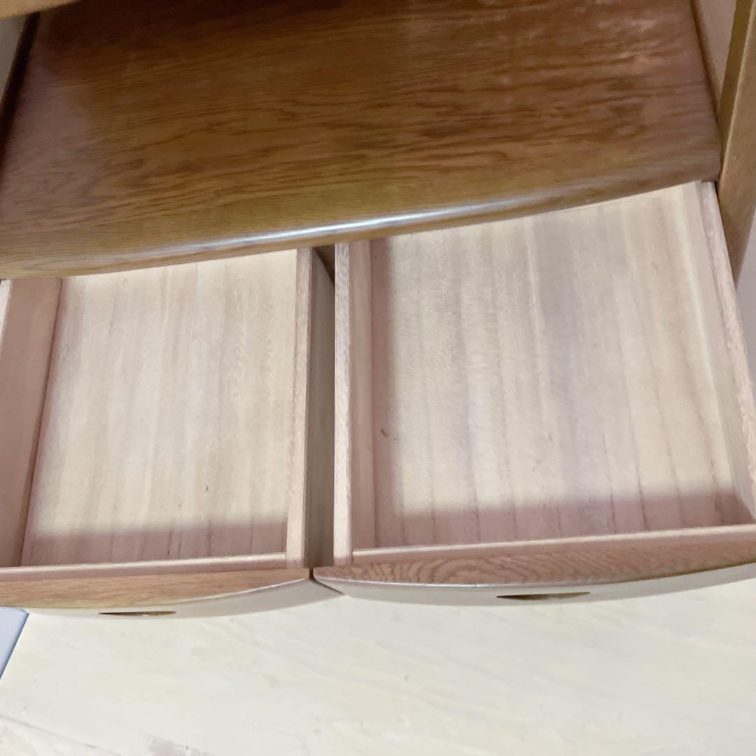 天然木　キャビネット　電話台 FAX台　コンソール　サイドチェスト　レンジ台