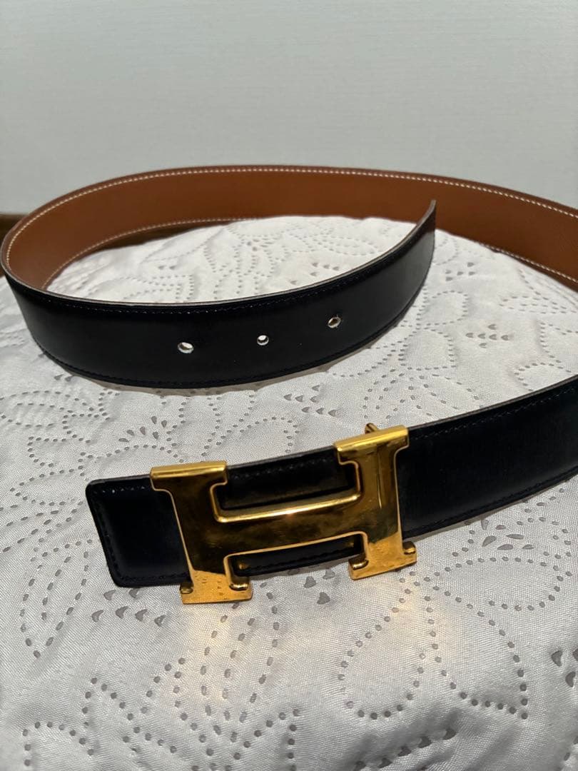 90s HERMES エルメス レザーベルト 1995年size70